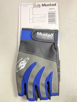 Mustad Half Finger Casting Gloves Balıkçı Eldiveni