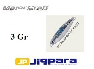Major Craft JigPara Micro Jig  Keımura Shirusa 3 Gr