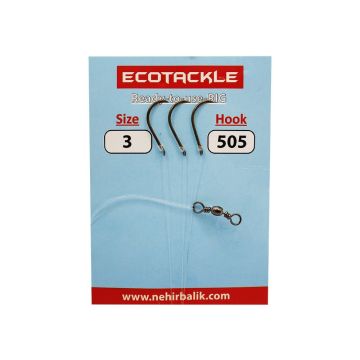 Ecotackle Fırdöndülü Yemli Takım 505 Bronz 3 İğne 100P