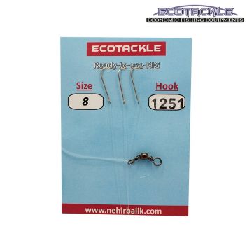 Ecotackle Fırdöndülü Yemli Takım 1251 3 İğne 100P