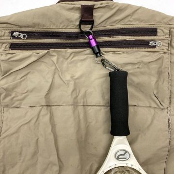 Prox MG Joint Twin Color Mıknatıslı Karabinalı Askı Aparatı Siyah Kırmızı Small