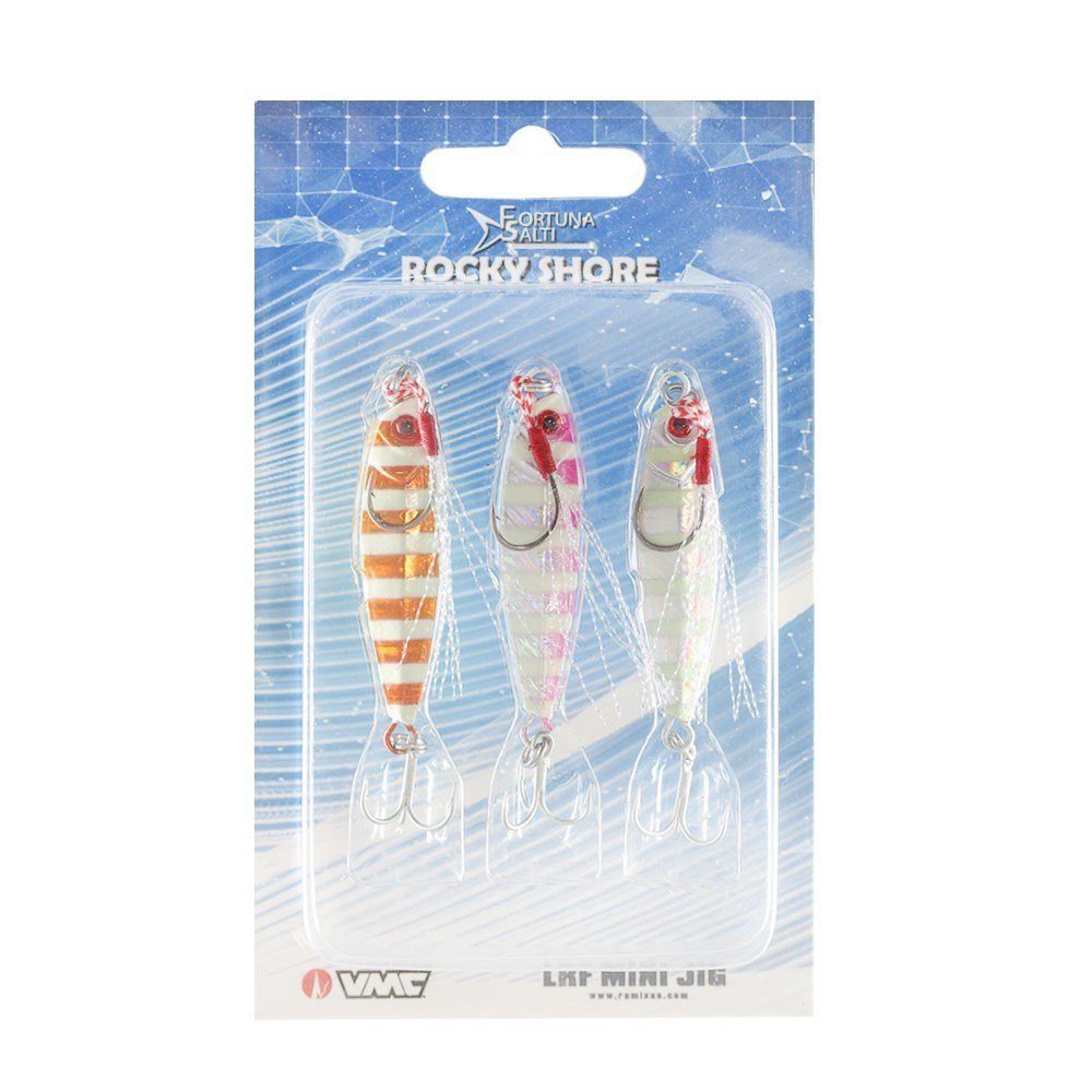 Fortuna Salti Rocky Shore Zebra Jig Set 3 Lü