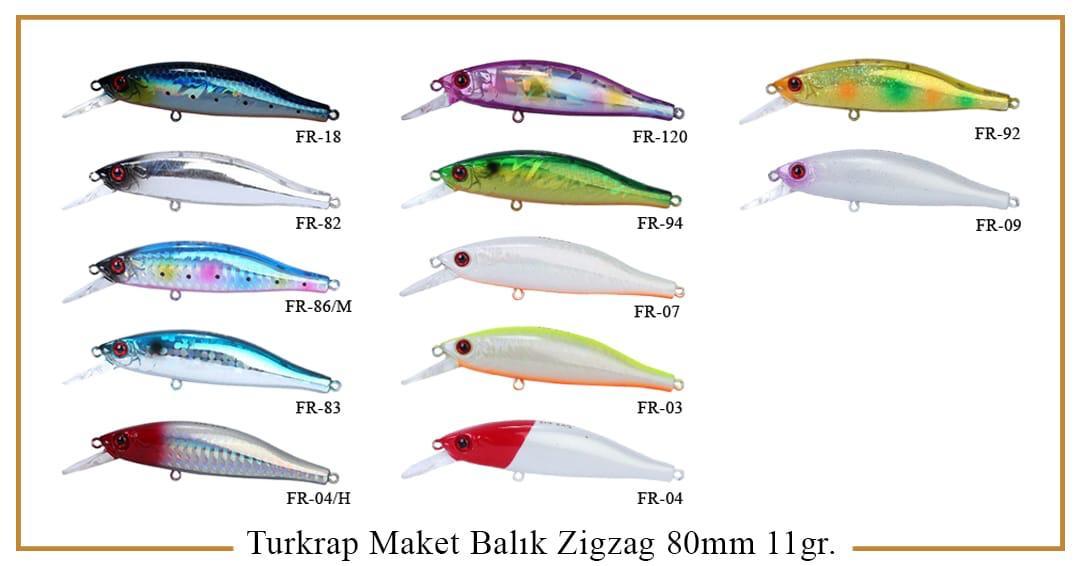 Turkrap Zig Zag 80 mm 11 Gr Suni yem