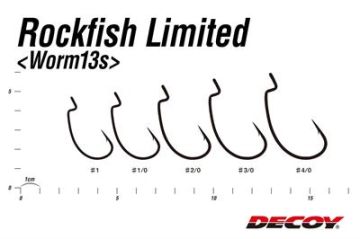 DECOY Worm13S Rock Fish Limited Güçlendirilmiş Offset İğne