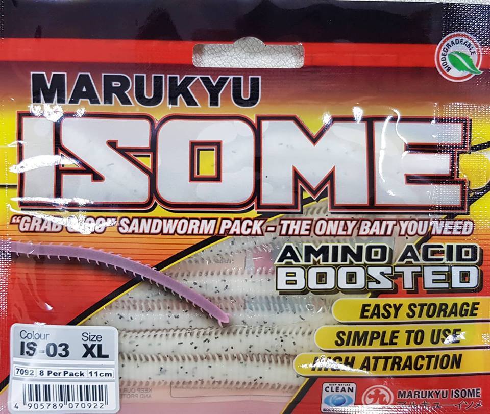 Marukyu Power İsome Slim Silikon Kurt 11 cmXL Simli BEYAZ