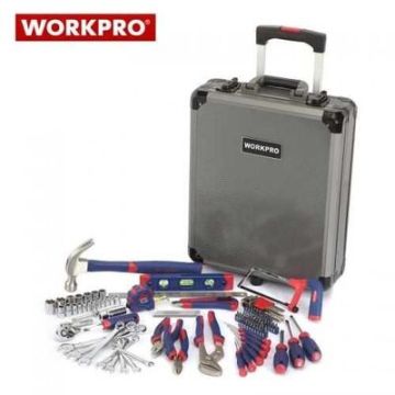 WORKPRO W009030 Alüminyum Takım Çantalı Alet Seti, 111 Parça