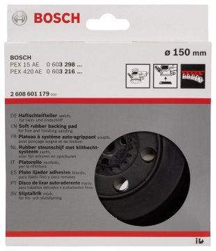 Bosch - 150 mm Zımpara Tabanı Orta Sertlikte (PEX)