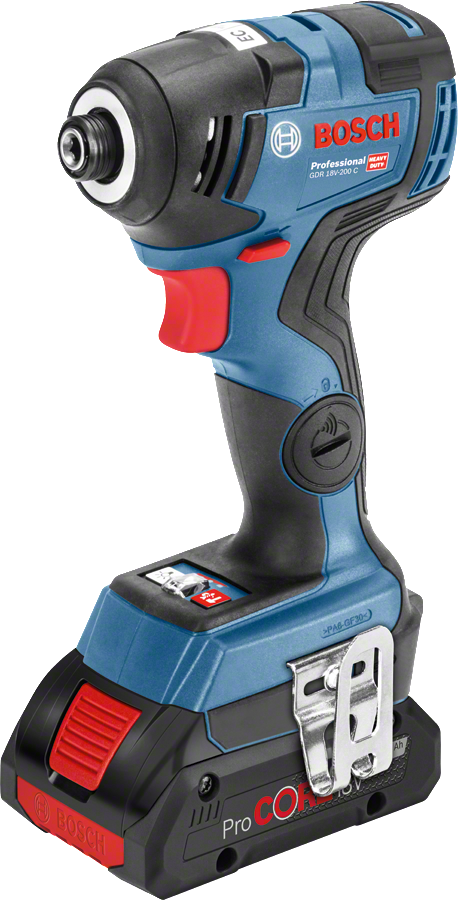 Bosch Professional GDR 18V-200 C Akülü Darbeli Somun Sıkma Makinesi (2 x18 V 4.0 Ah Akü, L-BOXX taşıma çantalı)