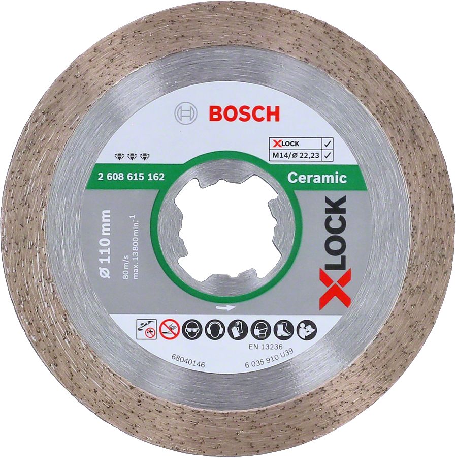 Bosch - X-LOCK - Best Serisi Seramik İçin, Elmas Kesme Diski 110 mm