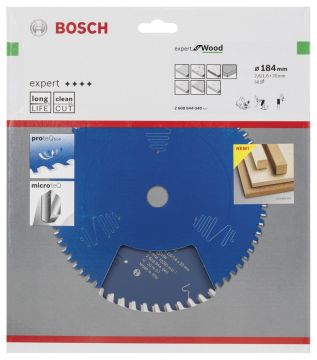 Bosch - Expert Serisi Ahşap için Daire Testere Bıçağı 184*20 mm 56 Diş