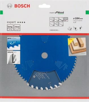 Bosch - Expert Serisi Ahşap için Daire Testere Bıçağı 184*30 mm 40 Diş