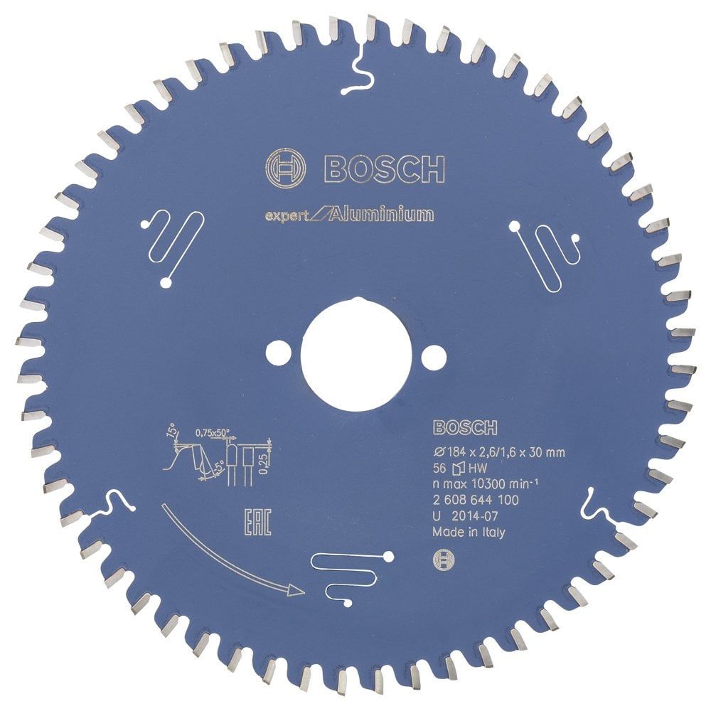Bosch - Expert Serisi Alüminyum için Daire Testere Bıçağı 184*30 mm 56 Diş