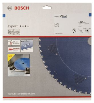 Bosch - Expert Serisi Metal için Daire Testere Bıçağı 254*25,40 mm 60 Diş