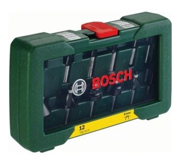 Bosch - 12 Parça Freze Seti 8 mm Şaftlı