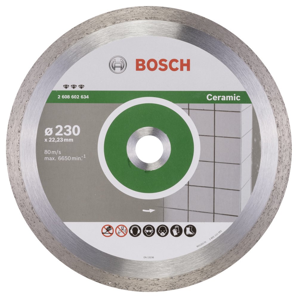 Bosch - Best Serisi Seramik İçin, Elmas Kesme Diski 230 mm