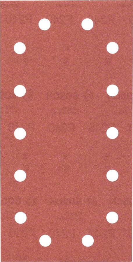 Bosch - Titreşimli Zımpara Kağıdı 10'lu, 115 x 230 mm 240 Kum 14 Delik