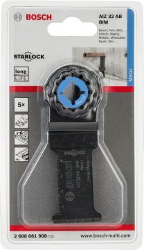 Bosch - Starlock - AIZ 32 AB - BIM Metal İçin Daldırmalı Testere Bıçağı 5'li