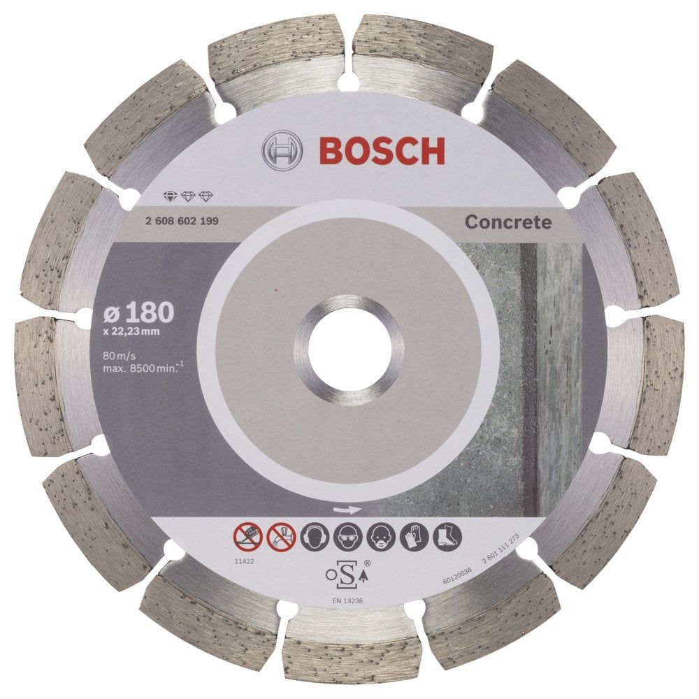 Bosch - Standard Seri Beton İçin Elmas Kesme Diski 180 mm