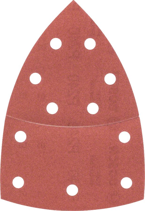 Bosch - Multi Zımpara Kağıdı 10'lu, 102 x 62/93 mm 240 Kum 11 Delik