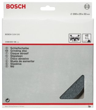 Bosch - 200*25*32 mm GSM 200/D SiC İçin 46 Kum Taşlama Taşı