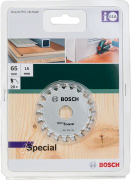 Bosch - PKS16 Çoklu Malzeme için Daire Testere Bıçağı  65x15 mm-20 Diş