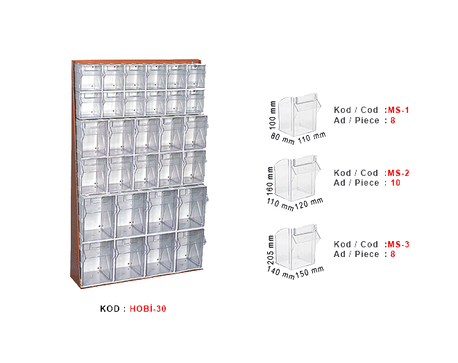 Hobi-30 Çekmeceli Stand