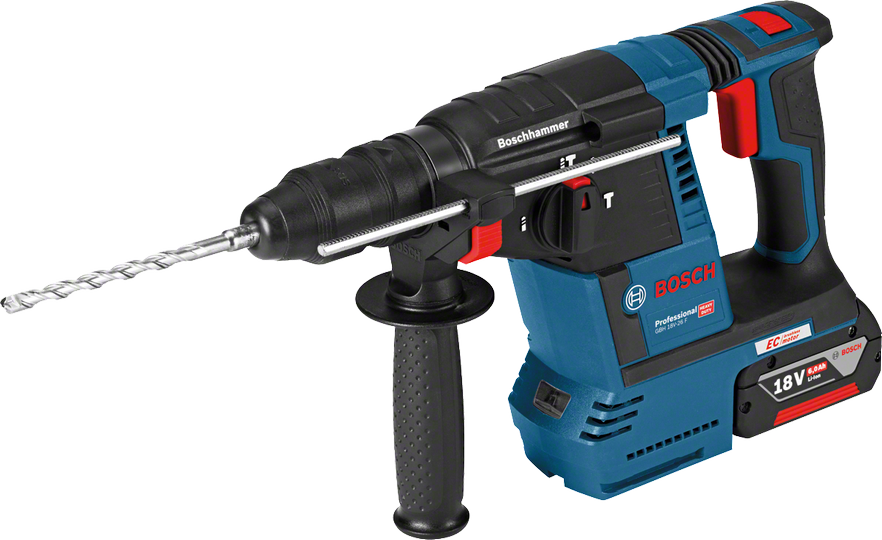 Bosch Professional GBH 18V-26 F 6 Ah Çift Akülü Kırıcı/Delici-Çanta (İlave Mandren)