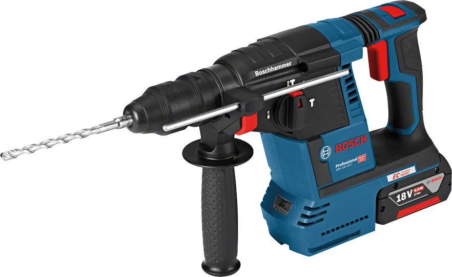 Bosch Professional GBH 18V-26 F 6 Ah Çift Akülü Kırıcı/Delici-Çanta (İlave Mandren)