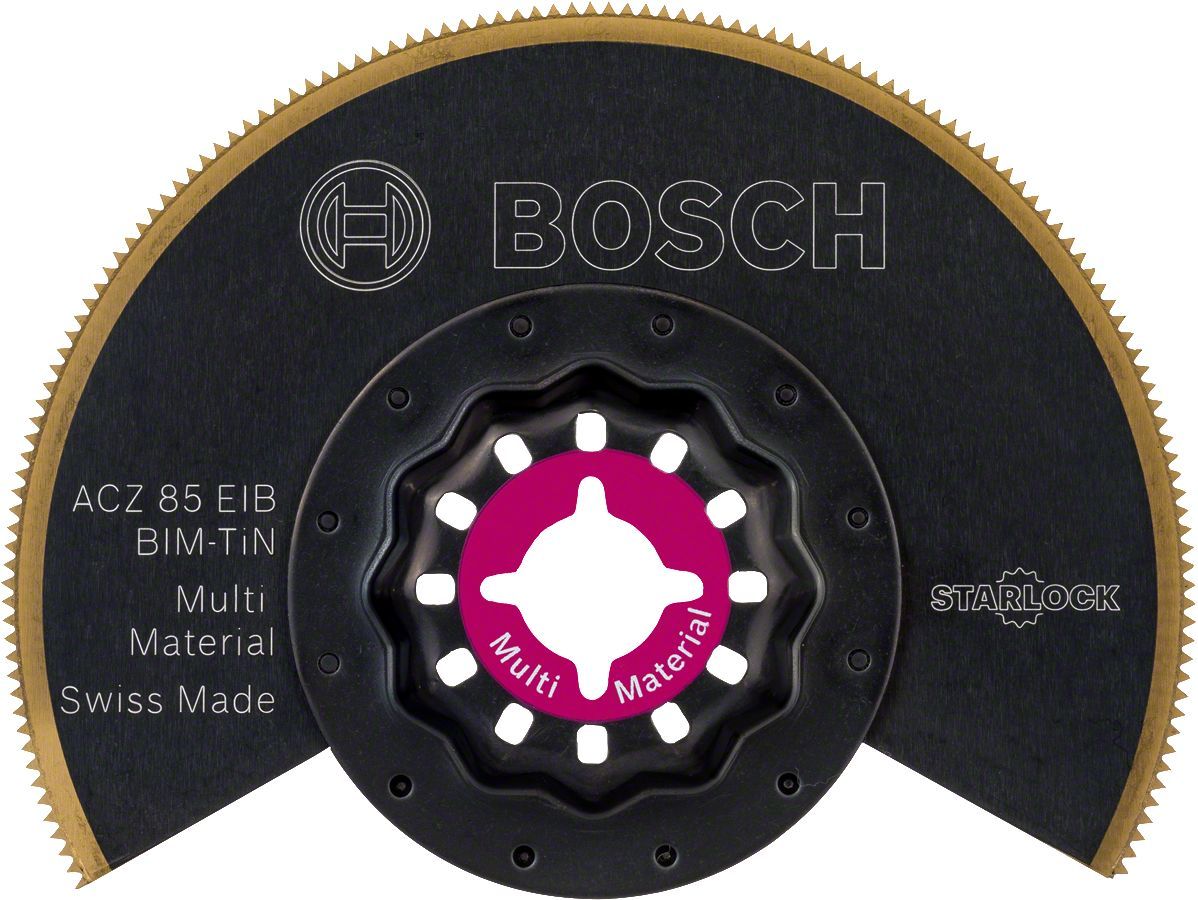 Bosch - Starlock - ACZ 85 EIB - BIM-TIN Çoklu Malzeme İçin Segman Testere Bıçağı, Bombeli 1'li