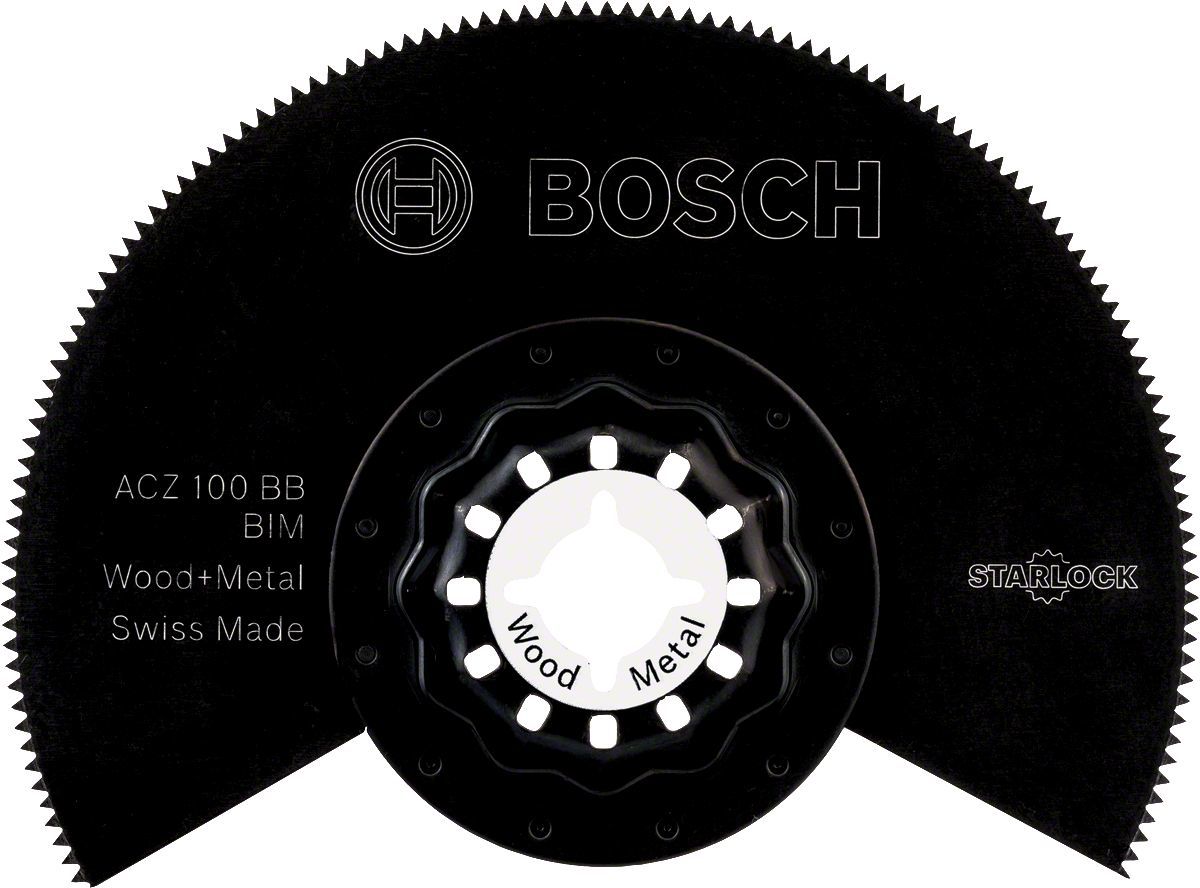 Bosch - Starlock - ACZ 100 BB - BIM Ahşap ve Metal İçin Segman Testere Bıçağı, Bombeli 1'li