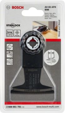 Bosch - Starlock - AII 65 APB - BIM Ahşap ve Metal İçin Daldırmalı Testere Bıçağı 1'li
