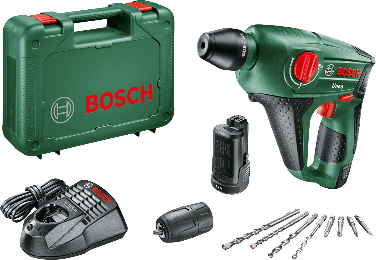 Bosch UNEO 12 LI 2,5 AH Kırıc Delici (Çift Akü)