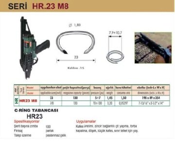 OMER HR23 M8 C Ring Tabancası