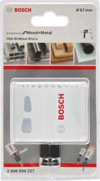 Bosch - Yeni Progressor Serisi Ahşap ve Metal için Delik Açma Testeresi (Panç) 67 mm