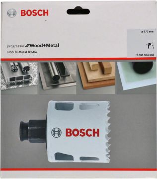 Bosch - Yeni Progressor Serisi Ahşap ve Metal için Delik Açma Testeresi (Panç) 177 mm