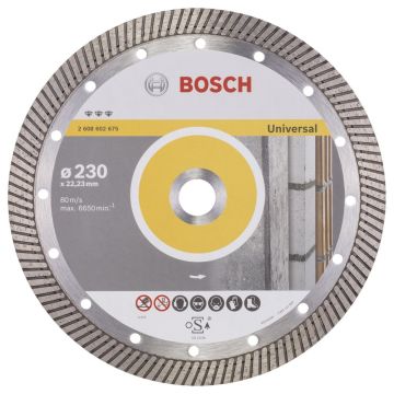 Bosch - Best Serisi Genel Yapı Malzemeleri İçin Turbo Segmanlı Elmas Kesme Diski 230 mm