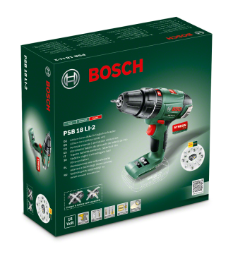 Bosch PSB 18 LI-2 Akülü Darbeli Delme/Vidalama Makinesi (Baretool)
