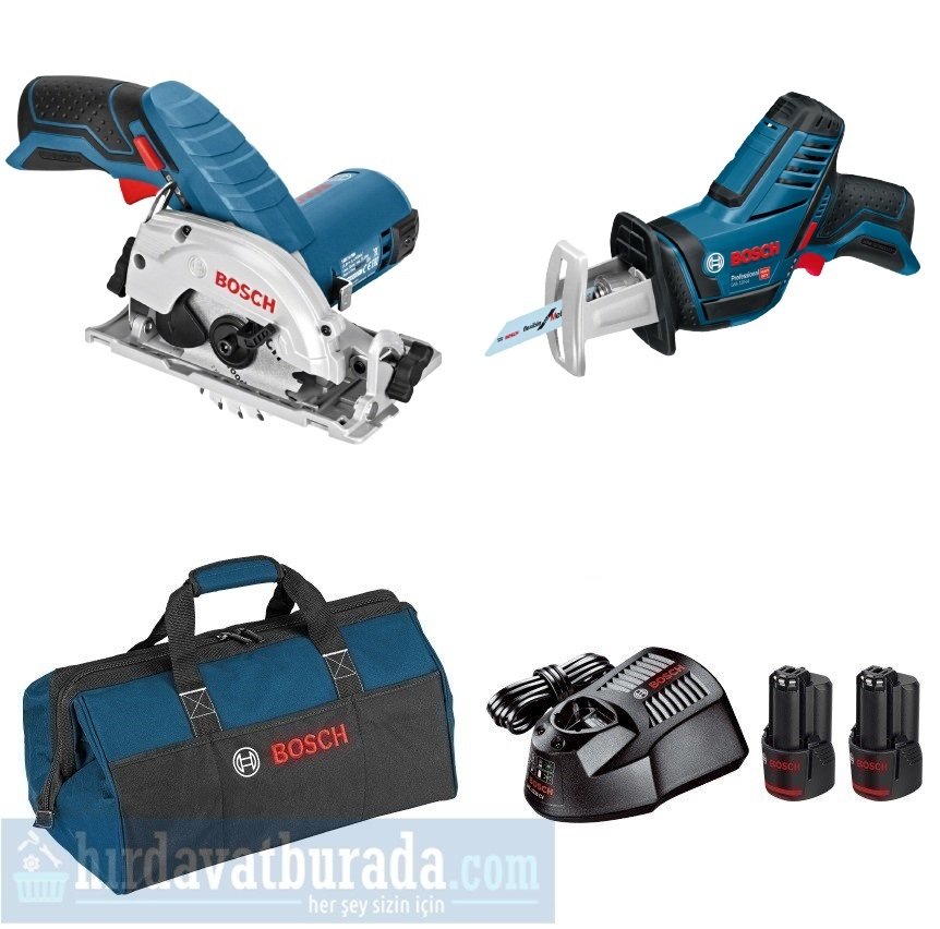 BOSCH GKS 12V-26 Akülü Daire Testeresi + GSA 12V-14 Akülü Panter Testeresi