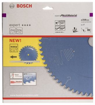 Bosch - Expert Serisi Çoklu Malzeme için Daire Testere Bıçağı 216*30 mm 64 Diş