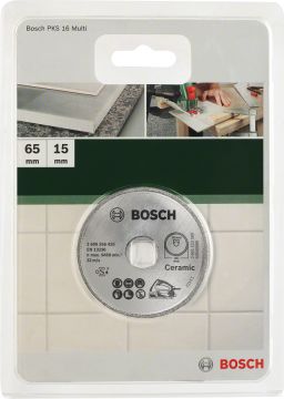 Bosch - Seramik İçin PKS 16 Multi Uyumlu Elmas Kesme Diski 65 x 15mm