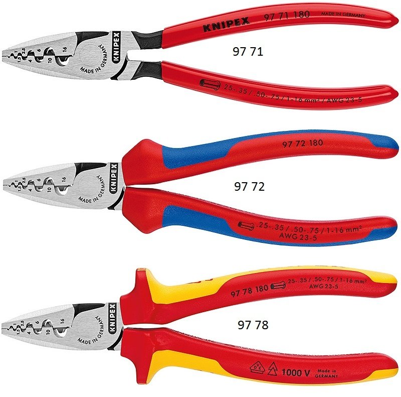 Knipex 97 Yüksük Sıkma Pensi 97 78 - 180 MM