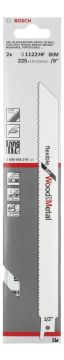 Bosch - Flexible Serisi Ahşap Ve Metal için Panter Testere Bıçağı S 1122 HF - 2'li
