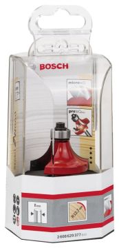 Bosch - Expert Serisi Ahşap İçin Çift Oluklu, Sert Metal Bilye Yataklı Yuvarlama Frezesi 8*12,7*61mm