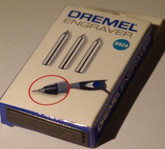 Dremel 9924 Engraver İçin Karbürlü Gravür Ucu 3 lü paket