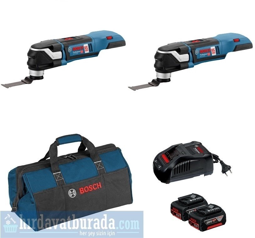 BOSCH GOP 18 V-28 Akülü Çok Amaçlı Alet (2 li Set)