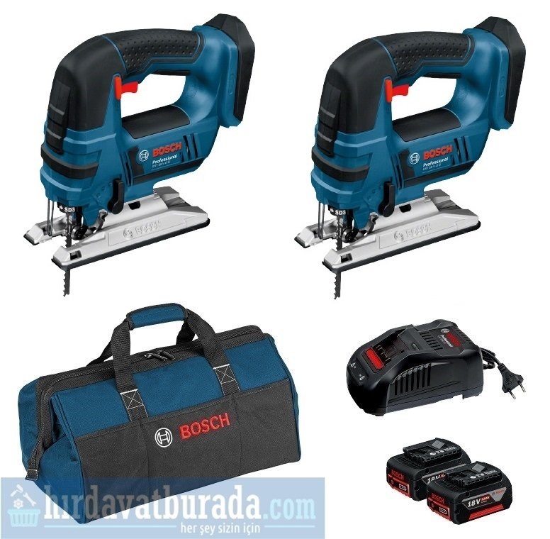 BOSCH GST 18 V-LI B Akülü Dekupaj Testere (2 li Set)