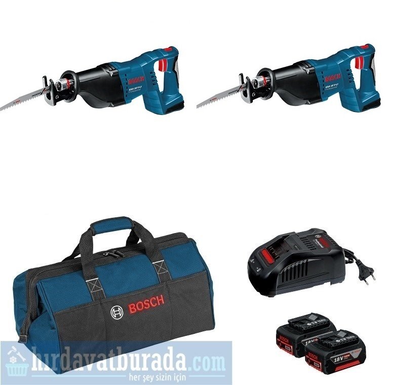 BOSCH GSA 18 V-LI Akülü Panter Testere (2 li Set)