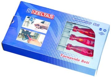 İZELTAŞ 4100 Kraft Seri Tornavida Seti - 7 Parça
