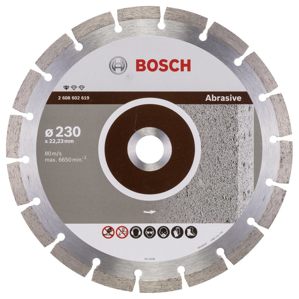 Bosch - Standard Seri Aşındırıcı Malzemeler İçin Elmas Kesme Diski 230 mm