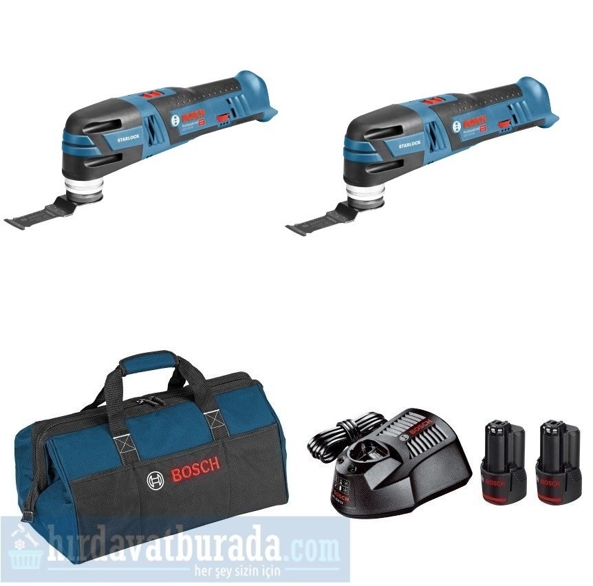 BOSCH GOP 12V-28 Akülü Çok Yönlü Kesici (2 li Set)